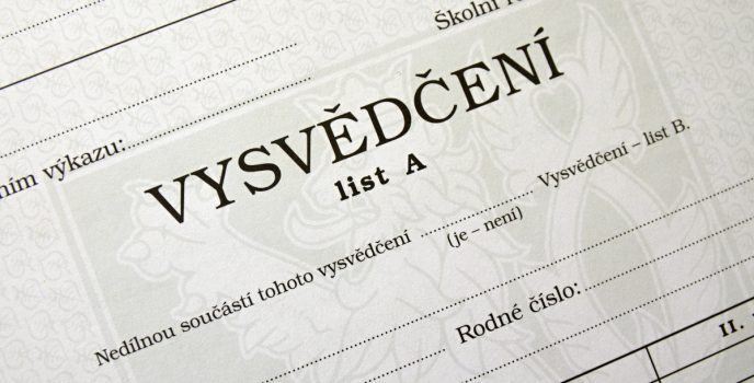 vysvědčení