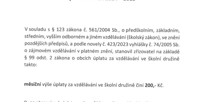 úplata družina