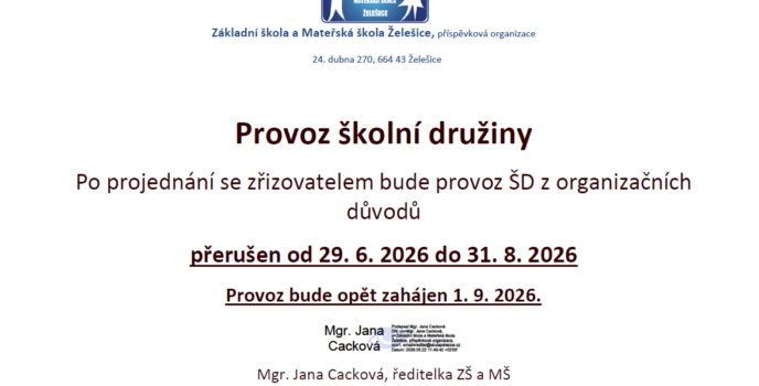 provoz ŠD